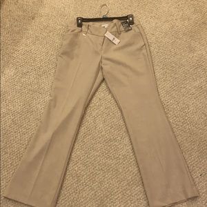 New York company mini bootcut tan pants